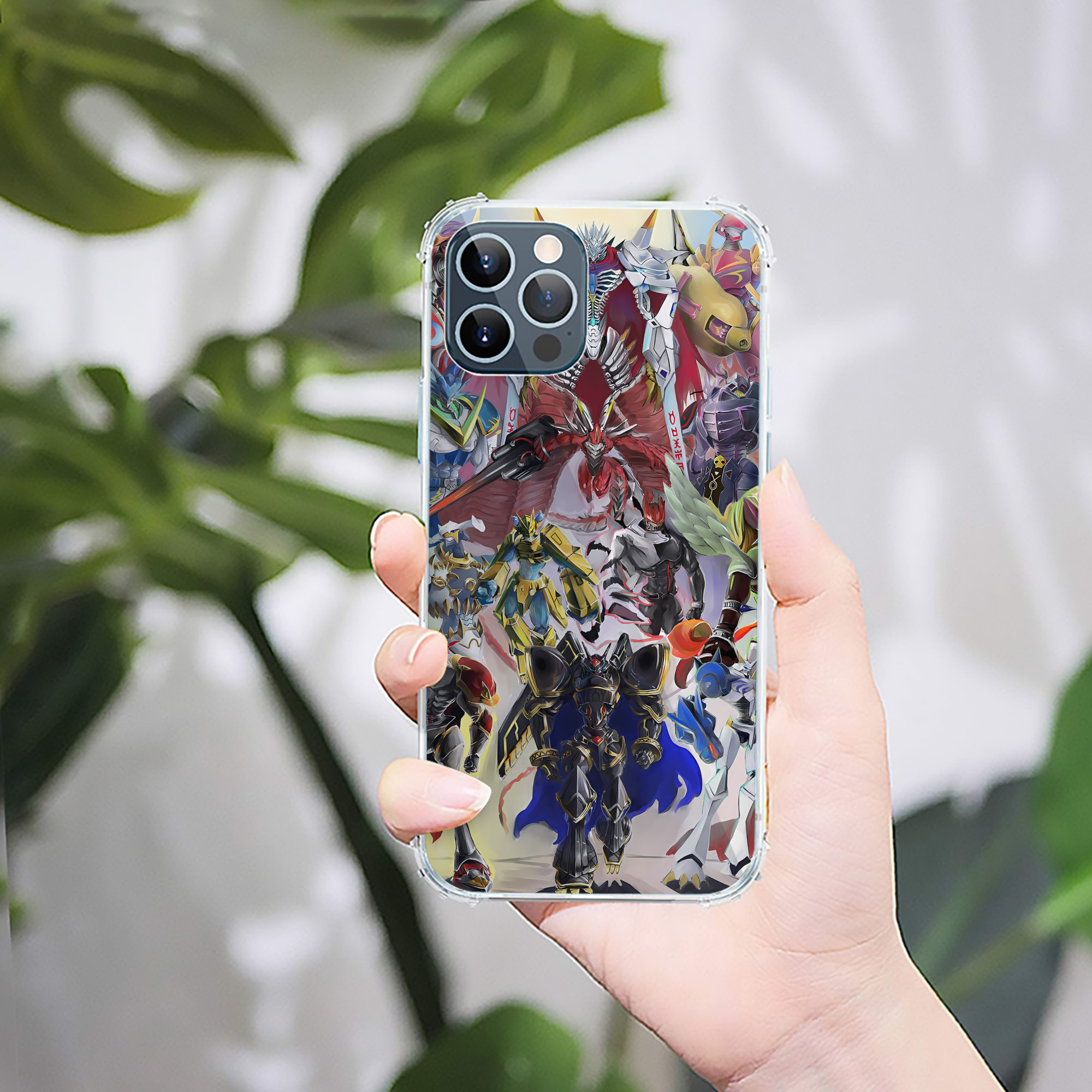 （画像用） Digimon デジタルモンスター/デジモン 【iPhone 12シリーズ対応】透明スマホケース（クリアソフトケース）